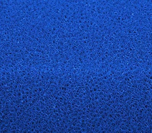SAHAWA® 52331 Filterschaum 50 x 50 x 3 cm medium, 20 PPI, Filterplatte blau, Aquarienfilter, Teichfilter, Filterzubehör von SAHAWA