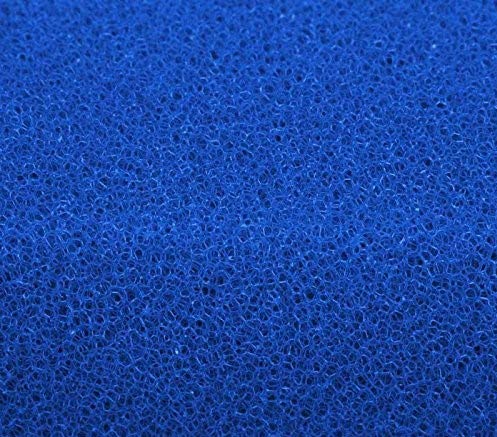 SAHAWA® 52331 Filterschaum 50 x 50 x 3 cm medium, 20 PPI, Filterplatte blau, Aquarienfilter, Teichfilter, Filterzubehör von SAHAWA