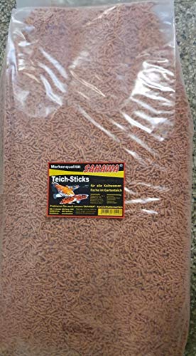 SAHAWA Teichsticks rot 5Kg Fischfutter Koifutter Goldfischfutter von SAHAWA