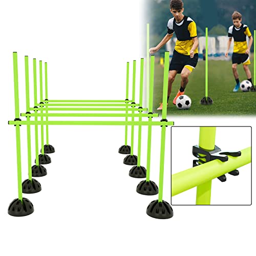 SAILUN Fußball-Trainingsstöcke, 91 cm, federbelastete Agility-Trainingsstöcke, Fußball-Trainingsgerät für Fitness und Geschwindigkeit von SAILUN