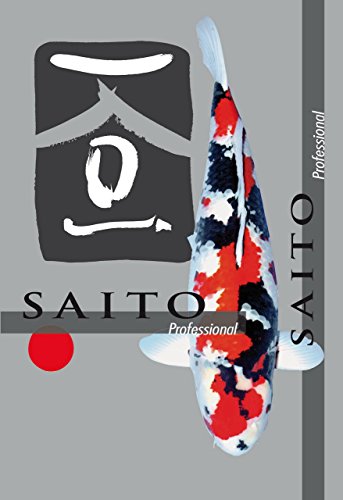 Premium Koifutter Saito Professional, Koischwimmfutter für überdurchschnittliches Wachstum, hervorragenden Körperbau und lupenrein leuchtende Farben bei allen Koi, 5kg Beutel, 5mm Koipellets von SAITO PROFESSIONAL Premium Koifutter