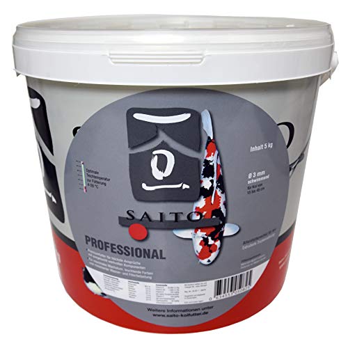SAITO Professional - Premiumfutter für höchste Ansprüche! Für EIN max. Wachstum und leuchtende Farben - Koifutter Fischfutter schwimmend Ø5 mm - 5 kg Eimer SAITO Professional - Premiumfutter für höchste Ansprüche! Für EIN max. Wachstum und leuchtende Farben - Koifutter Fischfutter schwimmend Ø5 mm - 5 kg Eimer von Ewbob