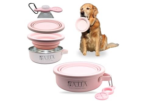 Sajja 3-in-1 Futternäpfe (rosa Schale) von SAJJA
