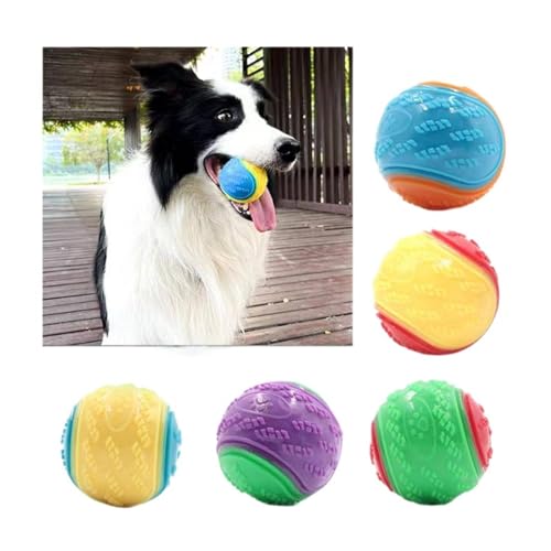 SAKURRDD 5 Stück langlebiges Gummi-Kauspielzeug for Hunde mit Quietscher for die Zahnreinigung und das Training/182 SAKURRDD 5 Stück langlebiges Gummi-Kauspielzeug for Hunde mit Quietscher for die Zahnreinigung und das Training/182 von SAKURRDD