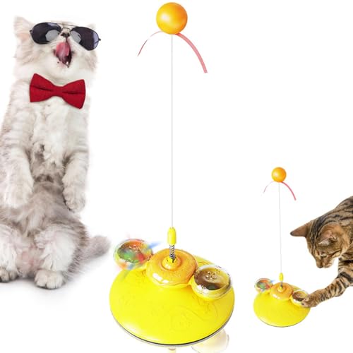 SAKURRDD Interaktives Katzenspielzeug, Katzen-Übungsbecher, Katzenspielzeug for Katzen im Innenbereich, Spin-Spiel, Teasing Kitty, extra Langer Federstab/446 SAKURRDD Interaktives Katzenspielzeug, Katzen-Übungsbecher, Katzenspielzeug for Katzen im Innenbereich, Spin-Spiel, Teasing Kitty, extra Langer Federstab/446 von SAKURRDD