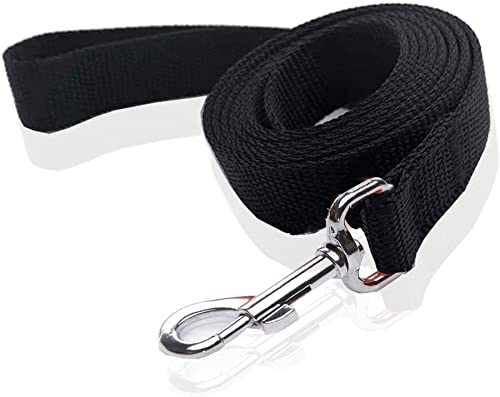 Nylon-Hundeleine, 1,2 m, 1,5 m lang, für mittelgroße und große Hunde, 2,5 cm breit, 1,2 m, Schwarz Nylon-Hundeleine, 1,2 m, 1,5 m lang, für mittelgroße und große Hunde, 2,5 cm breit, 1,2 m, Schwarz von SALO