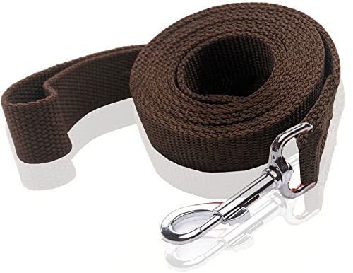 Nylon-Hundeleine, 1,5 m, 1,8 m lang, für mittelgroße und große Hunde, 2,5 cm breit, 2,5 cm x 1,8 m, Braun Nylon-Hundeleine, 1,5 m, 1,8 m lang, für mittelgroße und große Hunde, 2,5 cm breit, 2,5 cm x 1,8 m, Braun von SALO