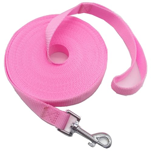 SALO Nylon-Trainingsleine für kleine, mittelgroße und große Hunde, 1,9 cm breit, 6,1 m, 9,1 m, 12,2 m, 15,2 m lang, für Gehorsamkeitstraining, Camping oder Garten SALO Nylon-Trainingsleine für kleine, mittelgroße und große Hunde, 1,9 cm breit, 6,1 m, 9,1 m, 12,2 m, 15,2 m lang, für Gehorsamkeitstraining, Camping oder Garten von SALO