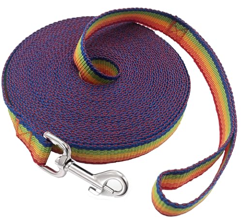 SALO Nylon-Trainingsleine für kleine, mittelgroße und große Hunde, 1,9 cm breit, 6,1 m, 9,1 m, 12,2 m, 15,2 m lang, für Gehorsamkeitstraining, Camping oder Garten SALO Nylon-Trainingsleine für kleine, mittelgroße und große Hunde, 1,9 cm breit, 6,1 m, 9,1 m, 12,2 m, 15,2 m lang, für Gehorsamkeitstraining, Camping oder Garten von SALO
