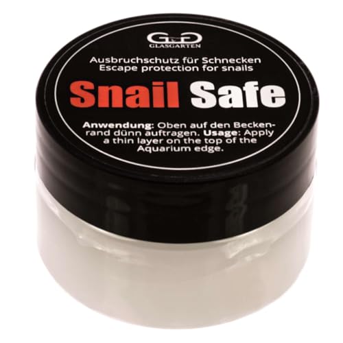 SALTYSHRIMP GlasGarten Snail Safe | 25ml – Ausbruchsschutz für Schnecken. Creme für Beckenrand/Aquariumrand gegen Fluchttrieb. Rückstandslos mit Küchentuch entfernbar von SALTYSHRIMP