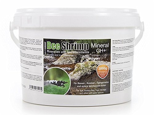 SaltyShrimp Bee Shrimp Mineral GH+ | 3 KG/ 3000g – Mineralsalz, speziell für Bienen-, Hummel- und Tigergarnelen entwickelt. Anhebung der Gesamthärte des Wassers von SALTYSHRIMP