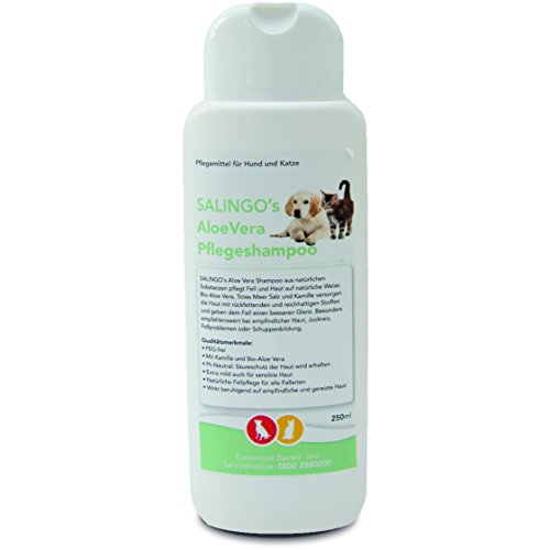 SALiNGO Aloe Vera Pflegeshampoo für Hund und Katze, 250ml von SALiNGO