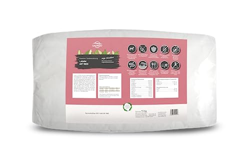 SALiNGO High Sensitive Hundefutter trocken, Trockenfutter Lamm und Reis, zuckerfrei, Single Protein, für Sensible Hunde mit hohem Fleischanteil, 15kg von SALiNGO