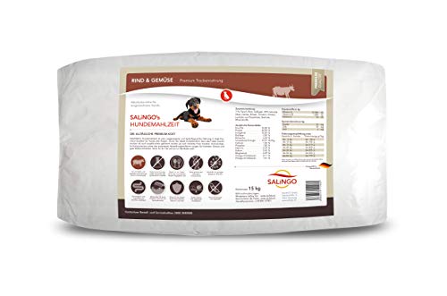 SALiNGO Premium Trockenfutter | Hundefutter trocken Rind mit Gemüse | zuckerfrei | 15 kg von SALiNGO