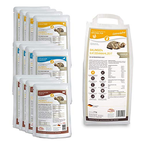 SALiNGO Katzenfutter nass und trocken Probierpaket | getreidefrei | ohne Zucker SALiNGO Katzenfutter nass und trocken Probierpaket | getreidefrei | ohne Zucker von SALiNGO