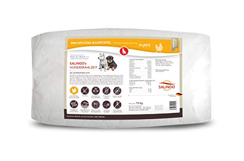 SALiNGO Hundefutter Puppyfutter Mini Geflügel mit Kartoffel (15 kg) von SALiNGO