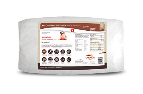 SALiNGO Senior Hundefutter trocken, Rind mit Geflügel und Erbsen (15kg) von SALiNGO