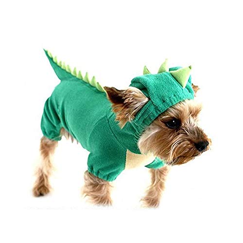 SAMGU Halloween Dinosaurier Kostüm Hunde Haustier Hunde Bekleidung Farbe Grün Größe Small SAMGU Halloween Dinosaurier Kostüm Hunde Haustier Hunde Bekleidung Farbe Grün Größe Small von SAMGU