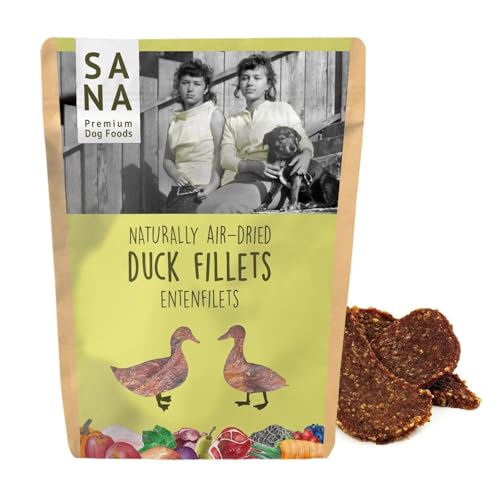 SANA Premium Dog Foods I 100% luftgetrocknete Filets I Verschiedene Sorrten & Größen (3 x 100g, Entenfilets) von SANA Premium Dog Foods