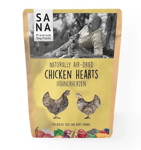 SANA Premium Dog Foods I getrocknete Hühnerherzen I Verschiedene Größen (3000g) von SANA Premium Dog Foods