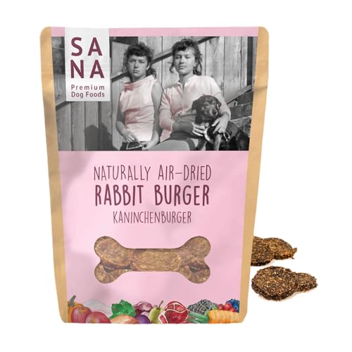 Sana Premium Dog Foods | Kaninchen Burger 100g | schonend luftgetrocknet | Hundeleckerli | gesunder Hundesnack | Getreidefrei | Ohne Zusätze, Farbstoffe oder Konservierungsstoffe Sana Premium Dog Foods | Kaninchen Burger 100g | schonend luftgetrocknet | Hundeleckerli | gesunder Hundesnack | Getreidefrei | Ohne Zusätze, Farbstoffe oder Konservierungsstoffe von SANA Premium Dog Foods