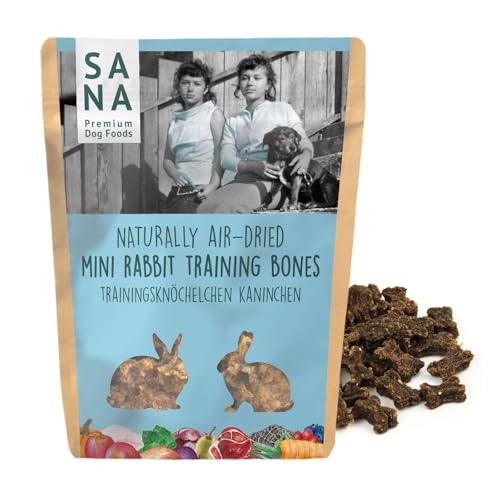 Sana Premium Dog Foods | schonend luftgetrocknete Trainingsknöchelchen | hoher Fleischanteil I verschiedenen Sorten & Größen (1 x 100g, Kaninchen) von SANA Premium Dog Foods