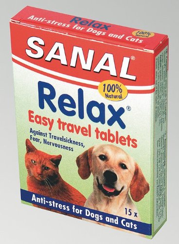 Van Riel - Sanal Relax pour chats et chiens - comprimés anti-stress contre la crainte des feux d'artifice, le mal du voyage et les angoisses - 15 comprimés Van Riel - Sanal Relax pour chats et chiens - comprimés anti-stress contre la crainte des feux d'artifice, le mal du voyage et les angoisses - 15 comprimés von SANAL