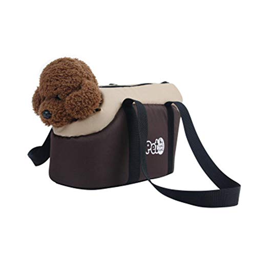 Haustier-Tragetasche, Katzen-Reisetragetasche, freihändig faltbar, Haustier-Schultertasche, atmungsaktive Netz-Reisetasche, für kleine Hunde und Katzen von SANGOGO