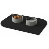 SANOZOO ® - Napfunterlage, Öko-Tex, Blatt Schwarz 40 x 60 cm von SANOZOO