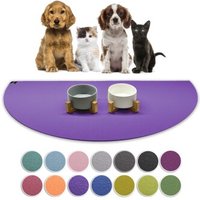 SANOZOO ® - Napfunterlage Halbrund - Öko-Tex und Made in Germany lila 40 cm, 80 cm von SANOZOO