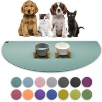 SANOZOO ® - Napfunterlage Halbrund - Öko-Tex und Made in Germany petrol 40 cm, 80 cm von SANOZOO