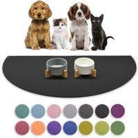 SANOZOO ® - Napfunterlage Halbrund - Öko-Tex und Made in Germany schwarz 60 cm, 1,2 m von SANOZOO