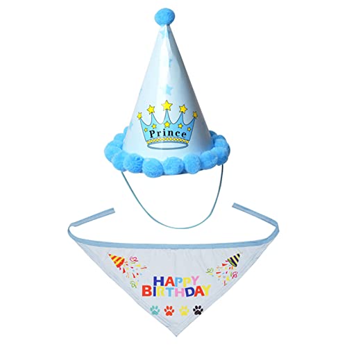 SANRLO Haustier-Hunde-Kopfbedeckung, Hut, Party-Kostüm, Aufschrift "It Is Birthday", Haustierzubehör für Partys SANRLO Haustier-Hunde-Kopfbedeckung, Hut, Party-Kostüm, Aufschrift "It Is Birthday", Haustierzubehör für Partys von SANRLO