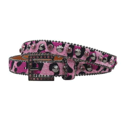 SANRLO Trendiger Dünner PU Ledergürtel Mit Tierdruck Eleganter Schnallengürtel Taillenaccessoire Für Lässige Formelle Kleidung von SANRLO