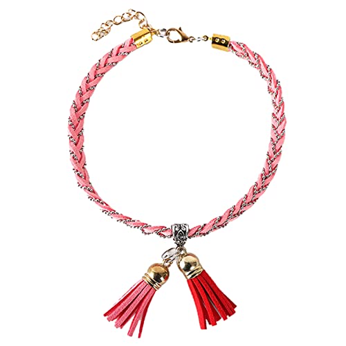 Halskette für Welpen, mit leuchtenden Farben, für Welpen, Rosa von SANWOOD