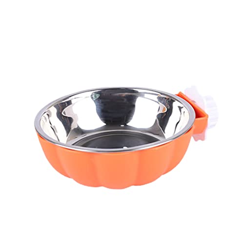 Hundenapf Katzenfutter Spender Schalen praktisch für Kätzchen orange One Size von SANWOOD