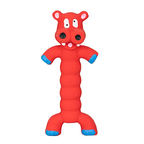 Hundetraining Spielzeug Kauspielzeug Quietscher Cartoon Spielzeug Verschleißfest für Training Rot von SANWOOD