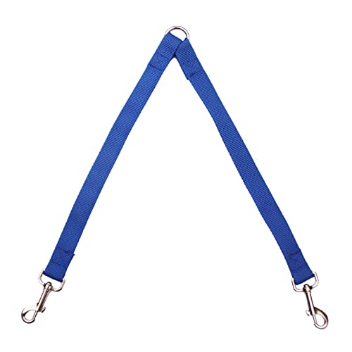SANWOOD Dog Nylon Traction Rope,Double Dog Leash Metal Buckle Wear-resistant Nylon Pet Dog Dual Traction Rope Pet Supplies - Blue S von SANWOOD