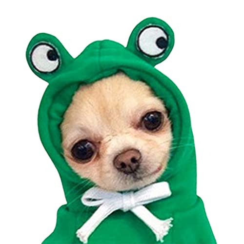 SANWOOD Haustier-Hunde-Kapuzen-Kleidung mit Herzhut, einfarbig, atmungsaktiv, Größe L 3 von SANWOOD