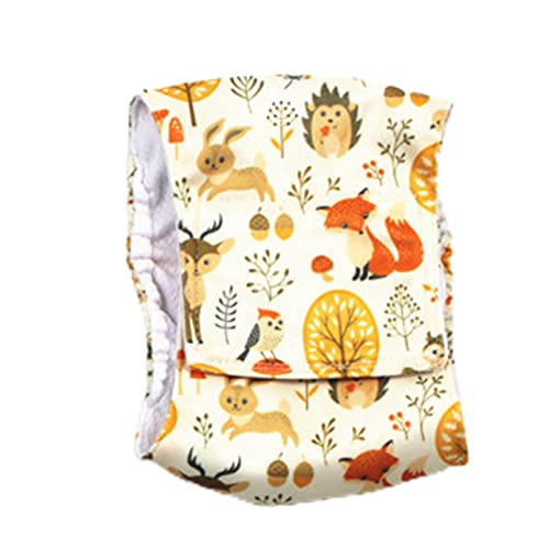 SANWOOD Hunde-Bauchbänder mit Blumendruck, waschbar, atmungsaktiv, lebendige Farbe, für männliche Hunde, Windeln, für Hunde, Gelb von SANWOOD