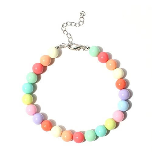 SANWOOD Bunte Perlen-Halskette, Haustier-Halsband, Bonbonfarben, Deko-Accessoire, mehrfarbig, modische Hunde, Kunstperlen, Halskette, Schlaufe, Foto-Requisiten, mehrfarbig, Einheitsgröße SANWOOD Bunte Perlen-Halskette, Haustier-Halsband, Bonbonfarben, Deko-Accessoire, mehrfarbig, modische Hunde, Kunstperlen, Halskette, Schlaufe, Foto-Requisiten, mehrfarbig, Einheitsgröße von SANWOOD