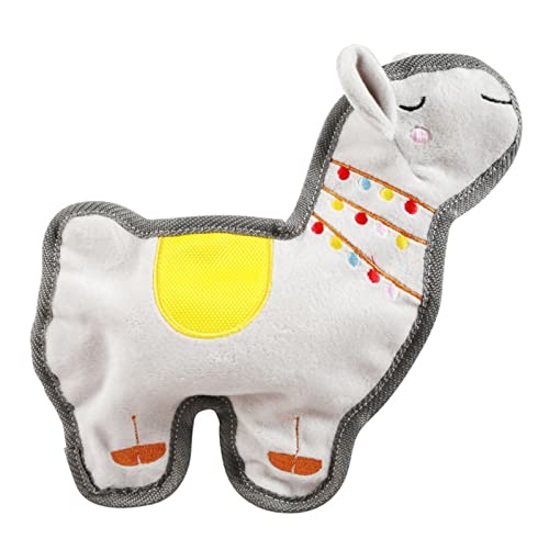 SANWOOD Hundezahnspielzeug Exquisites Cartoon-Schaf-Form-Haustier-Hündchen-Plüsch-Sound-Spielzeug Lindert Langeweile Bissfest Beige SANWOOD Hundezahnspielzeug Exquisites Cartoon-Schaf-Form-Haustier-Hündchen-Plüsch-Sound-Spielzeug Lindert Langeweile Bissfest Beige von SANWOOD