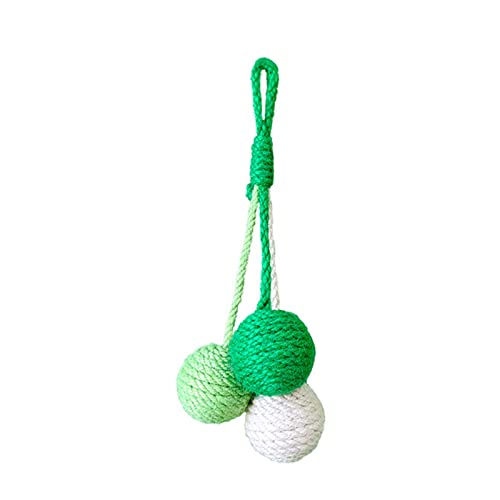 SANWOOD Katze Kratzball Gratfreies Haustier Katze Kätzchen Teaser Sisal Ball Spielzeug Lindert Langeweile Bissfest Grün SANWOOD Katze Kratzball Gratfreies Haustier Katze Kätzchen Teaser Sisal Ball Spielzeug Lindert Langeweile Bissfest Grün von SANWOOD