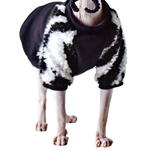 SANWOOD Pet Cat Sweatshirt Warm Clothes,Pet Pullover Devil Appearance Cosplay Skin-friendly Pet Cats Sweatshirt Costume for Winter - Black 2XL von SANWOOD