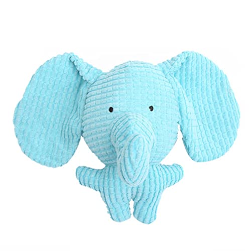 SANWOOD Pet Plush Toy Dog Chew Toy,Wear-resistant Pets Chew Toy Smooth Surface Colorful Animal Shape Squeaky Pets Plush Doll for Gifts - Elephant von SANWOOD