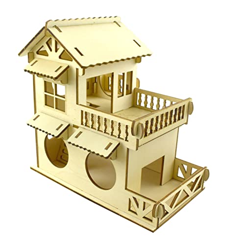 Sanwood Hideout House Chinchilla Versteck Hütte Haustier Kauspielzeug Biss für Eichhörnchen G von SANWOOD