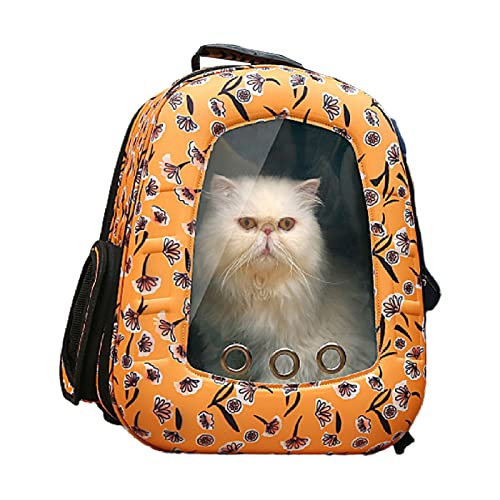Sanwood Katzen-Umhängetasche, tragbar, für Haustiere, zum Wandern, Reisen, tolles Gelb von SANWOOD