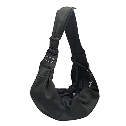 Sanwood Transporttasche für Haustiere, langlebig, leicht, verstellbare Schnalle, strapazierfähig, Schwarz von SANWOOD