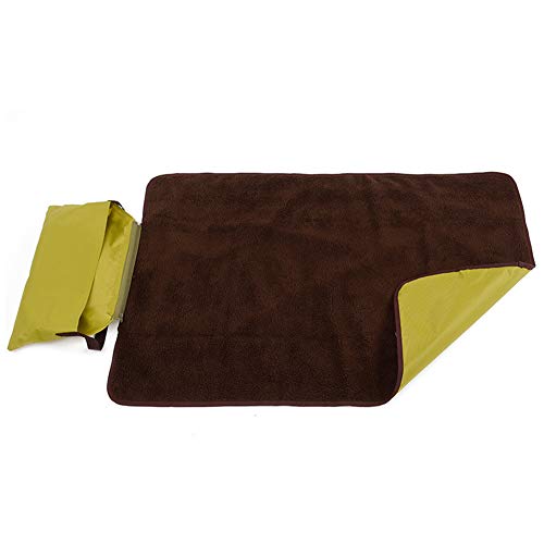 Sanwood Wiederverwendbare faltbare waschbare warme Auto-Matte für Hunde und Katzen, Schlafnest, Decke, Grün von SANWOOD