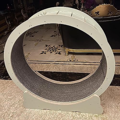 SAPDMBDBBSH Laufrad Für Katzen, Katzenlaufrad Laufrad, Haustierfreundliches Katzenlaufband, geräuschloses Katzenlaufrad for Hauskatzen/Kätzchen/Kleintiere(90cm/35.4") von SAPDMBDBBSH